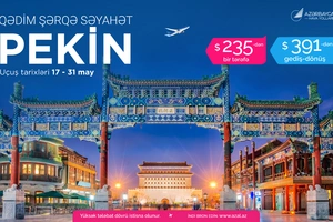 AZAL предлагает специальные цены на путешествия между Баку и Пекином